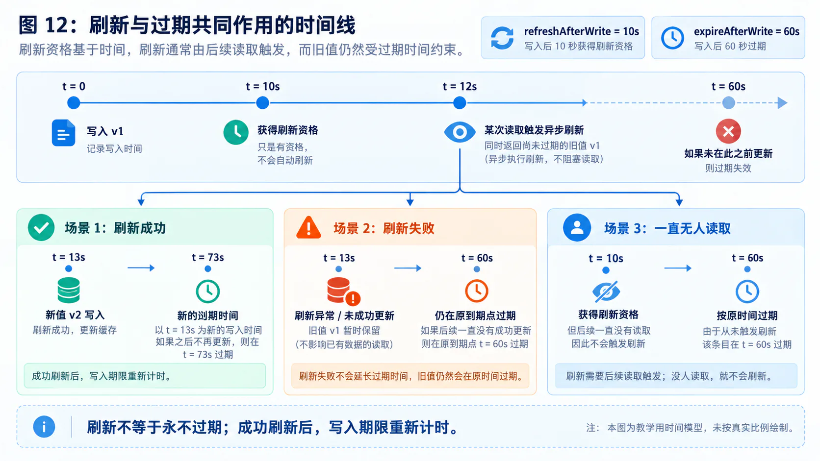 刷新与过期共同作用的时间线